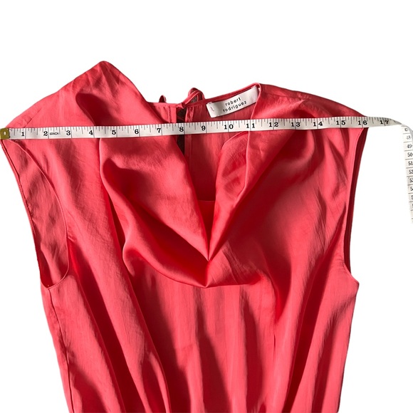 NWT: Robert Rodriguez: Coral Grecian Maxi Dress - Picture 6 of 16